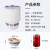 美丽雅 一次性小碗360ml*20只 青花塑料餐盒食品级汤圆米饭冰粉碗不带盖
