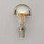 爱迪生灯丝LED无影灯泡半电镀银色金镜面反射装饰有可调光中性光 A60-4W暖光-金色(E27) 其它 其它