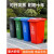 240l户外分类垃圾桶带轮盖子环卫大号容量商用小区干湿分离垃圾箱 绿色100升加厚桶【带轮】