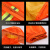 稳斯坦 分体式环卫反光雨衣雨裤 4XL/190橘色双条套装 路政保洁施工地防汛1133 WF003