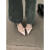 回力瑞法式小凉鞋女款2024新款夏季气质尖头高跟鞋配裙子芭蕾风鞋子 粉红色精品升级版 35标准码数