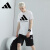 adidas阿迪达斯运动套装男新款t恤休闲宽松短袖短裤两件套 黑T+小logo短裤 【S】推荐:160-170cm/45-55kg