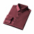劲霸贡绸弹力衬衫男士时尚商务正装长袖红色修身冰丝大码衬衣 桔色 GC21-12长袖 38(115斤以下)