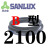 船用SANLUX三力士三角带传动带B2000到2400 B2100 B007 皮带 黑色B-2100三力士