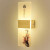 欧普灯新款中式壁灯卧室走廊过道楼梯客厅背景墙装饰网红创意床头灯 梅花27X10cm三色变光
