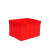瀚海融科      红色塑料周转箱不良品箱胶箱工业储物箱加厚长方形大号收纳箱 M5725/640*430*260mm
