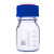 流动相蓝盖试剂瓶100 250 500 1000ml 单双三四孔液相色谱流动瓶透明棕色玻璃螺口瓶 1000ml透明四孔