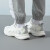 阿迪达斯（adidas）官网男鞋夏季 新款清风运动鞋网面透气厚底老爹鞋轻便休闲跑步鞋 白色/灰色/清风呼吸系统 39