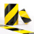 警示胶带黑黄斑马线警戒隔离地板地标贴地面标识划线分区定位胶布 黑色4.8cm宽x33米长