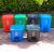 途百垃圾桶大号100L脚踏绿色厨余带盖商用物业小区户外垃圾桶