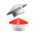 德银 管件多用实用屋顶塑料PVC防雨帽透气帽通气帽管帽通风口 160-200-250通用防雨帽红顶