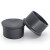 圆管套橡胶保护套塑料脚垫PVC管塞圆管外套塑料帽圆形塑料管套 黑色25mm圆外套