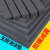 米乐奇 雪弗板硬高密度材料板建筑沙盘模型制作材料手工diy雕刻PVC发泡板 多规格可定制 黑色无胶-1m宽X1m长【50mm厚】