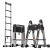 巴芬（BAFEN）梯伸缩梯子加厚工程折叠梯多功能便携升降楼人字梯4.3米