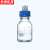京洲实邦 补料瓶 实验室蓝盖玻璃通孔试剂加料瓶 小号100ml四通单个装ZJ-1432