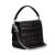 蔻驰（COACH）24新款时尚经典印花设计女包  简约可拆卸肩带纯色C标斜挎包 Black