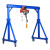 龙门架起重可移动手推简易工字钢吊架行吊1吨3吨小型龙门吊可拆卸 1吨[高2米宽2米]