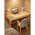 慕思2024新款实木书桌家用小户型超窄40/50cm宽电脑桌卧室简约初中生 白色单桌 120x40x75cm