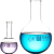 长颈圆底烧瓶平底烧瓶教学实验仪器50/100/250/500/1000/2000ml 10000ml(圆底烧瓶)