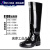 适用上海雨鞋加长高筒水靴男士防滑防水鞋工作雨靴钓鱼劳 8199黑色(加绒) 加高筒 40