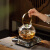 一品工坊耐高温玻璃煮茶壶大容量烧水壶可电陶炉加热家用壶嘴过滤玻璃茶壶 100ml 100ml