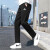 阿迪达斯 （adidas）套装男 23秋季新款运动服时尚帅气夹克长裤户外训练外套休闲男裤 GV5338+GK9222/主推款 XS