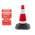 来禹 橡胶路锥反光锥雪糕桶反光路障交通警示道路施工安全锥三角锥 圆锥50cm-1.8斤