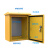 定制适用户外黄色配电箱基业加厚工地电箱室外防水控制箱配黄色脚架60*50 60高*25上宽（黄色）脚架