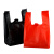 斯威诺 X-3711 黑色加厚背心垃圾袋 水产袋手提马甲胶袋 宽30*55（1千克约32个）