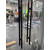 玻璃门把手店铺大门有框门拉手加厚全实心斜脚黑色灰色可定做孔距 黑色 加厚总长1.8m孔距1.5m