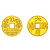 1998年大唐镇库金钱方孔金银币纪念币 1/10盎司金币