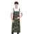 防水防油pvc围裙长款加厚男女厨房透明塑料胶围腰水产专用工作服 迷彩色