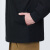 无印良品（MUJI）男式 双层编织 衬衫式开衫 外套 AB1MGA4S 黑色 S(165/84A)