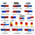 太阳能警示爆闪灯双面红蓝夜间交通道路施工路障信号灯LED爆闪灯 小分体爆闪灯