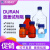 德国进口Duran schott肖特瓶螺口蓝盖瓶透明透明丝口蓝盖试剂瓶25 50 100 250 5 500ml GL45盖