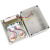 JONLET手提式防水接线盒经济型插座盒户外ABS塑料分线密封盒CZFJJ012一位带灯 1个