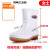 雨鞋男女白色雨靴防滑耐酸碱卫生靴厂工作劳保水胶鞋 572女式白色短筒单鞋 39