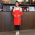 家政保洁专用围裙厨房家用微防水防油服务员工作服10个起印刷 红色（背带款）