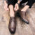 YXKO搭配牛仔裤的休闲皮鞋男鞋夏季皮鞋韩版潮流布洛克男鞋子增高英伦 普通款黑色 37