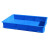 胶盘长方形塑料周转箱方盘浅盘盒子托盘鸽子洗澡盆养殖收纳盘加厚 13号塑料盘蓝