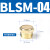长头铜尖头平头电磁阀消声器可调节流塑料BSL-01/02/03/04 BSLM-04