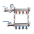 联塑分水器LESSO不锈钢地暖分水器304大流量防堵防腐3路4路5路 联塑不锈钢套阀不带表32ppr)