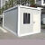 集装箱移动房屋定制住人集成房屋办公室工地组装可拆卸活动板房 白色 300x300x280cm
