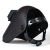山头林村适用于电焊面罩头戴式全脸防护罩烧焊工专用氩弧焊帽翻盖眼镜面具 黑色面罩+10片8号黑+10片白玻璃