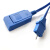 电刀负极板连接线 兼容康威延陵英杰华利普刀 中性电极导电回路线 蓝色扁头 3M