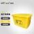Wellguarding 威佳医疗废物周转箱 黄色垃圾箱 实验室收纳转运箱 医疗周转箱100L