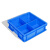 分格箱多格分格收纳盒零件盒分类盘塑料周转箱修理专用箱螺丝盒 2#小8格-蓝色
