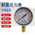 YN60耐震压力表径向0-1.6MPa抗震液压水压气压真空表负压表指针式 0-2.5MPA