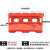 防撞桶三孔水马塑料围挡移动护栏吹塑滚塑隔离墩市政施工注水围栏 吹塑水马 1400*800(红色14斤)