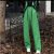 UOSU御姐风气质时尚韩版宽松衬衫马甲长裤显瘦百搭套装女 绿色西裤 S